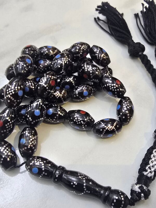 مسباح يسر مطعم بالفضة و الفيروز و المرجان YU15