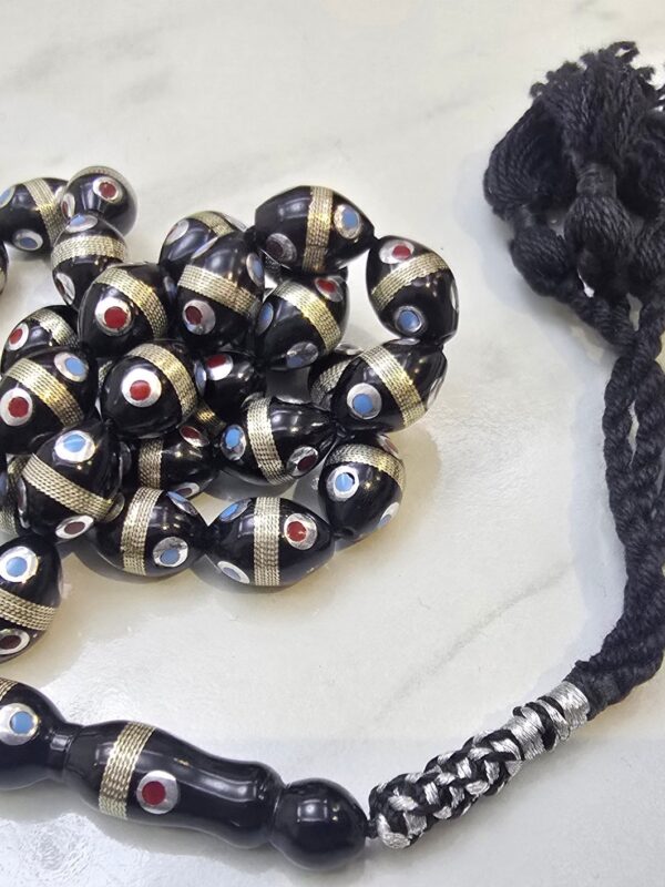 مسباح يسر مطعم بالمرجان و الفيروز و الفضة YU9